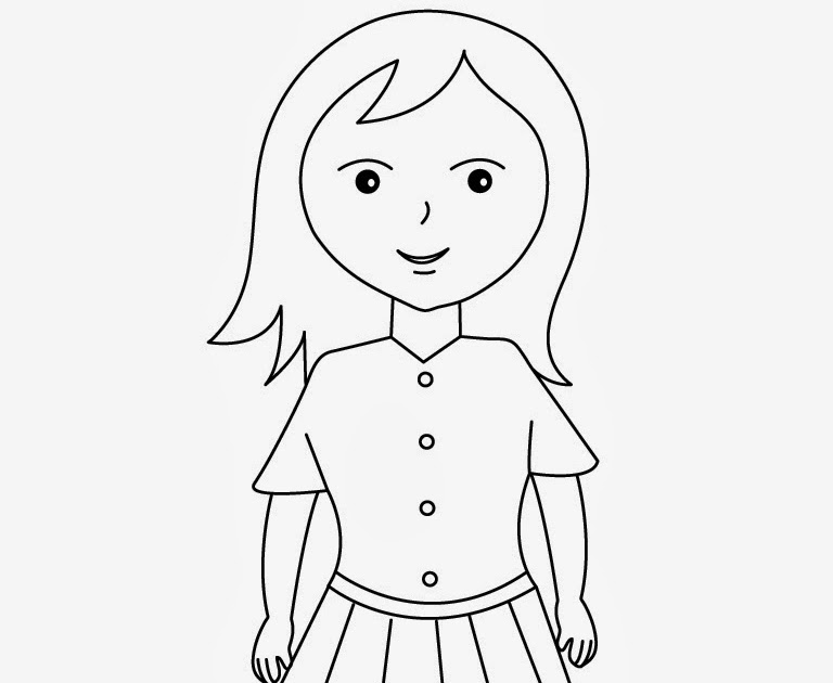 Sketsa Mewarnai Gambar Anak Perempuan | Mewarnai cerita terbaru lucu