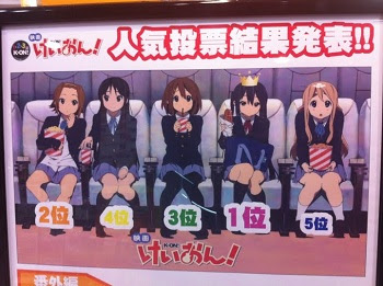 無料印刷可能 けいおん キャラランキング がじゃなたろう