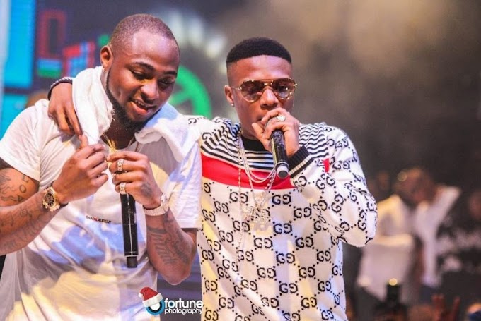 Na Collabo Remain - Nigerians React As Davido And Wizkid Settle Rift, Hug At A Lagos Nightclub (Video) #Wizkid