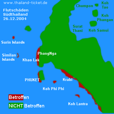 Map Of Thailand Tsunami 2004 - Maps of the World