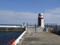 Laxey harbour entrance