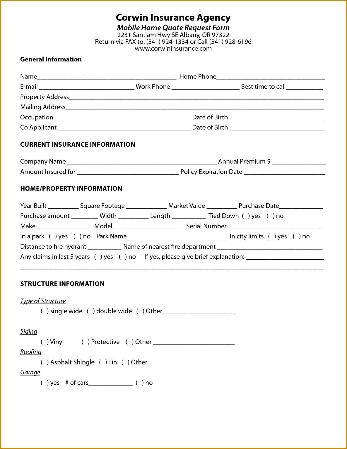 3 Certificate Of Insurance Request form Template ...