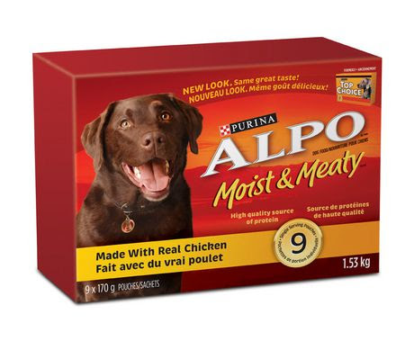 Purina Alpo® Moist & Meaty™ With Real Chicken Dog Food ...