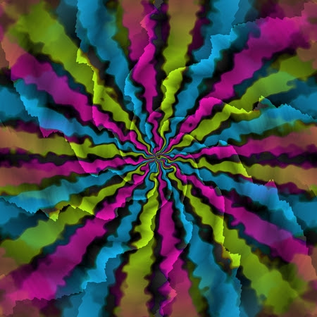 haywire: Abstract insane psychedelic shapes as crazy wallpaper