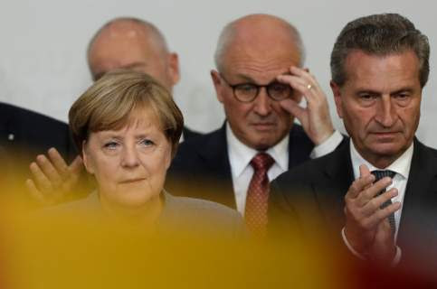 Η Αγκελα Μέρκελ έγινε για τέταρτη φορά καγκελάριος της Γερμανίας ( ASSOCIATED PRESS)