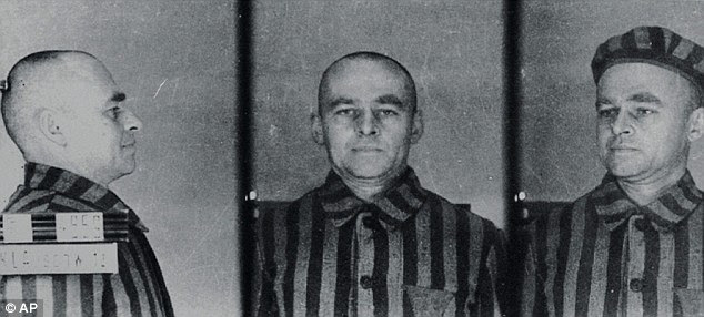 Held: In this photo taken in 1940, Witold Pilecki is seen as an inmate of the Auschwitz Birkenau death camp