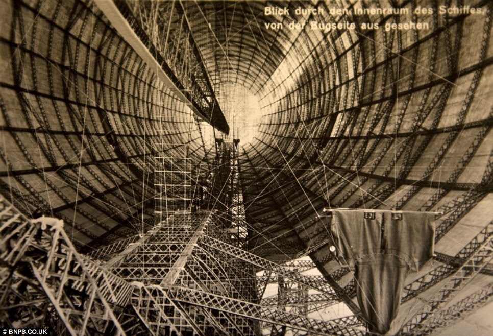 A Zeppelin under construction. The collection is so big it is having to be sold over four sales at Wallis and Wallis auction rooms in Lewes, East Sussex