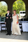 Justin getting ready to walk mom down the Aisle.