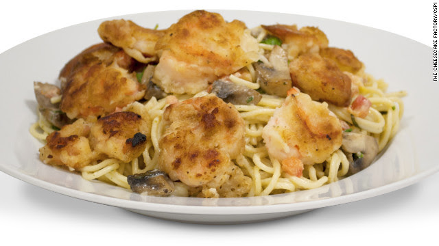 The Cheesecake Factory's bistro shrimp pasta has more calories than any other entree on the restaurant's menu. It totals 3,120 calories, 89 grams of saturated fat and 1,090 milligrams of sodium, according to the Center for Science in the Public Interest.