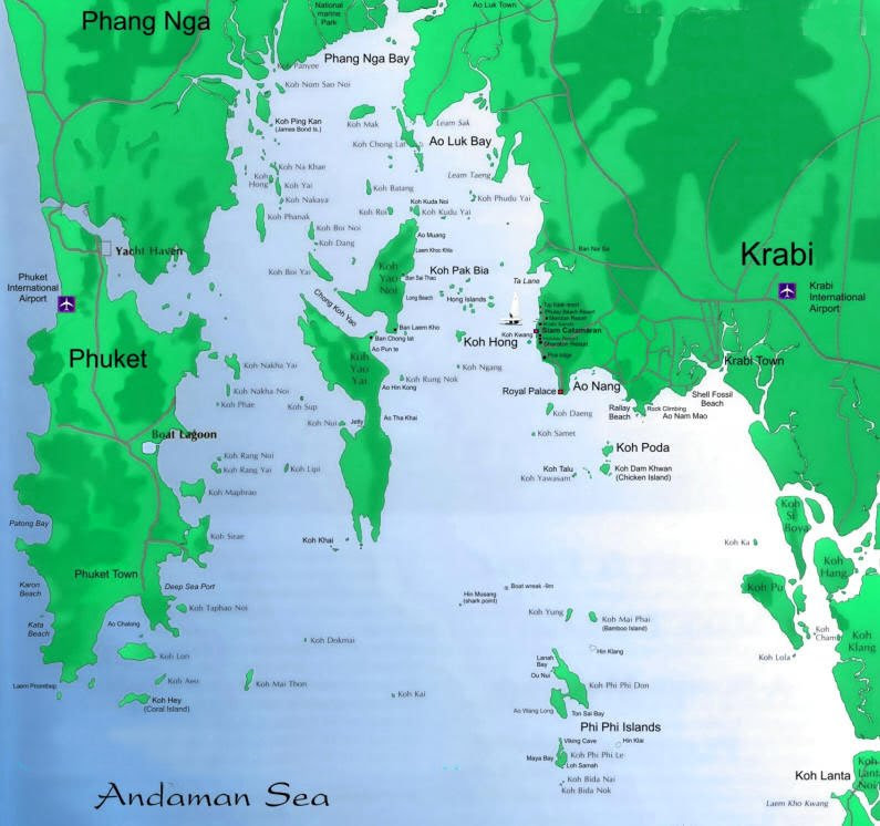 Krabi Map - Where to stay in Krabi? Where to stay in Krabi? - Krabi Map