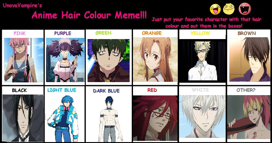 Anime Hair Color Meaning