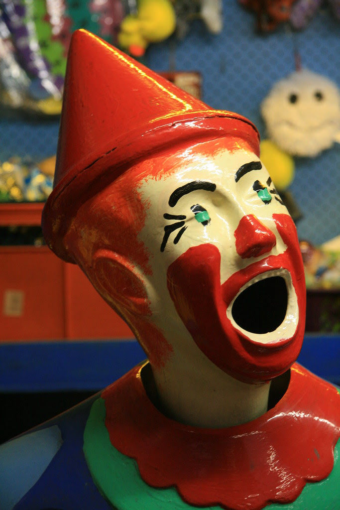 Side show alley clown