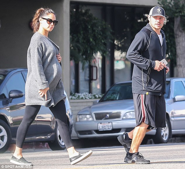 Out and about: On Monday, Vanessa Lachey and her husband Nick Lachey were spotted heading to breakfast at Jinky's Cafe in Sherman Oaks