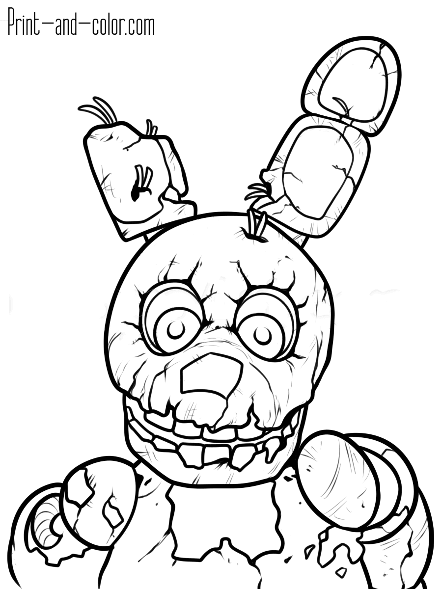 Featured image of post Withered Golden Freddy Coloring Pages