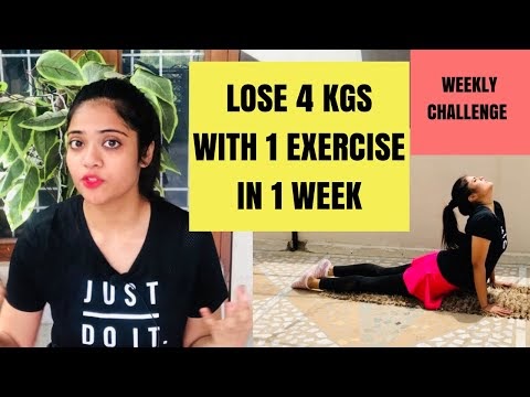 Fitness Video - LOSE  2-4 Kgs With One Exercise For A Week |7 Day Challenge | Q&A By Somya Luhadia