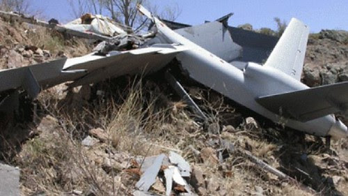 A US drone crashed at Halane, Somalia on February 29, 2012. Scores have been killed in the Horn of Africa nation by the Pentagon and the CIA. by Pan-African News Wire File Photos