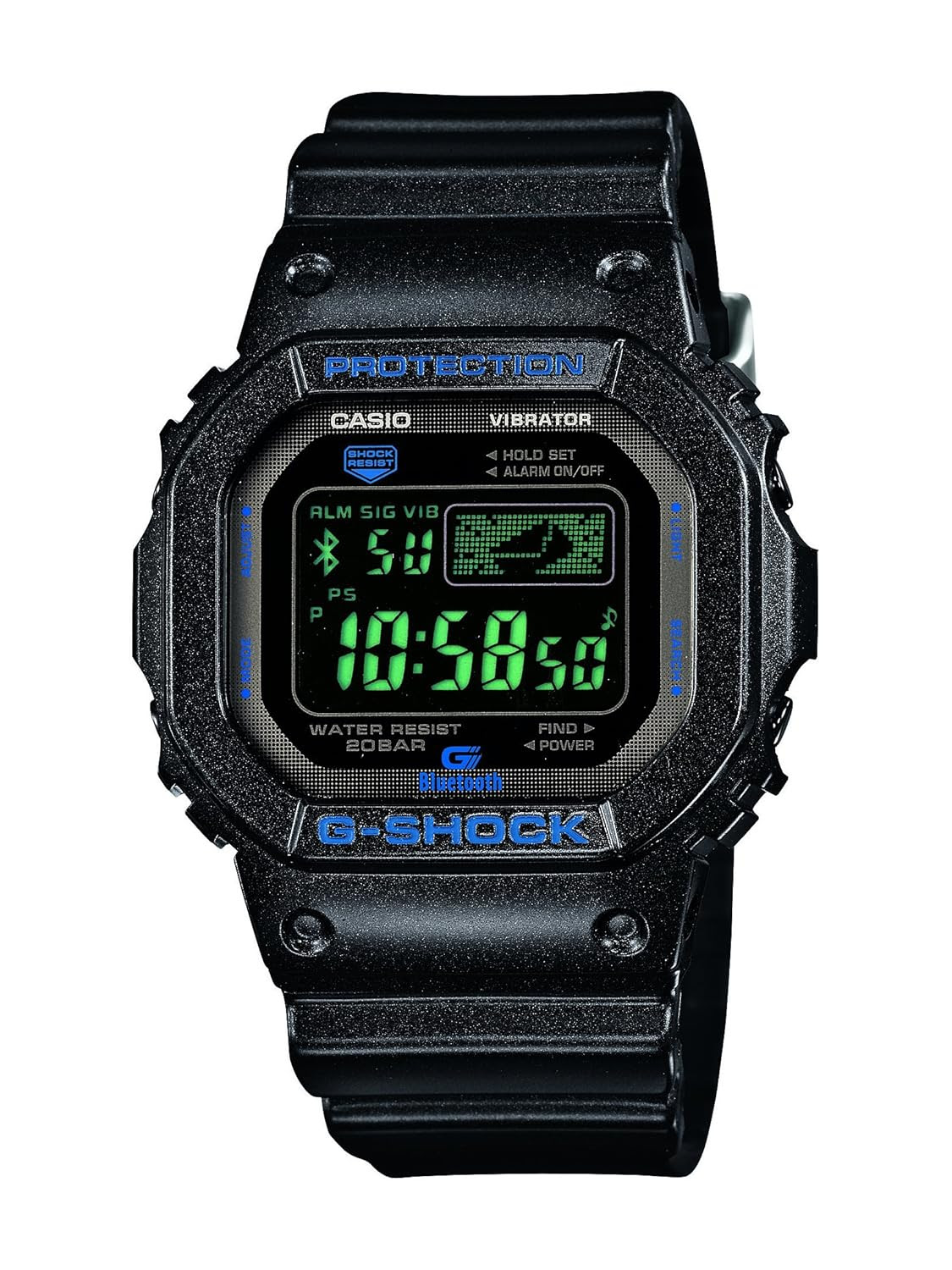 g shock bluetooth blue