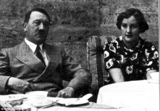 Unity Mitford, pictured with with Adolf Hitler, was one of many aristocratic girls who spent a season in Germany and enjoyed the high life there
