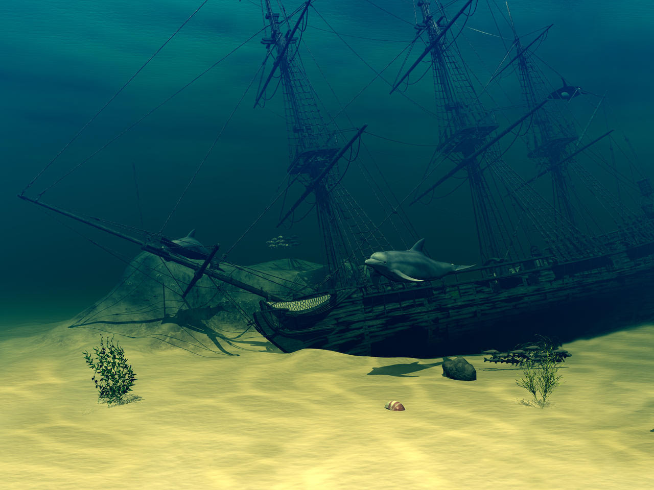 Sunken Ship Wallpaper Net Wallpapers