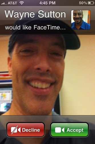 First Time with FaceTime: Wayne Sutton would like FaceTime
