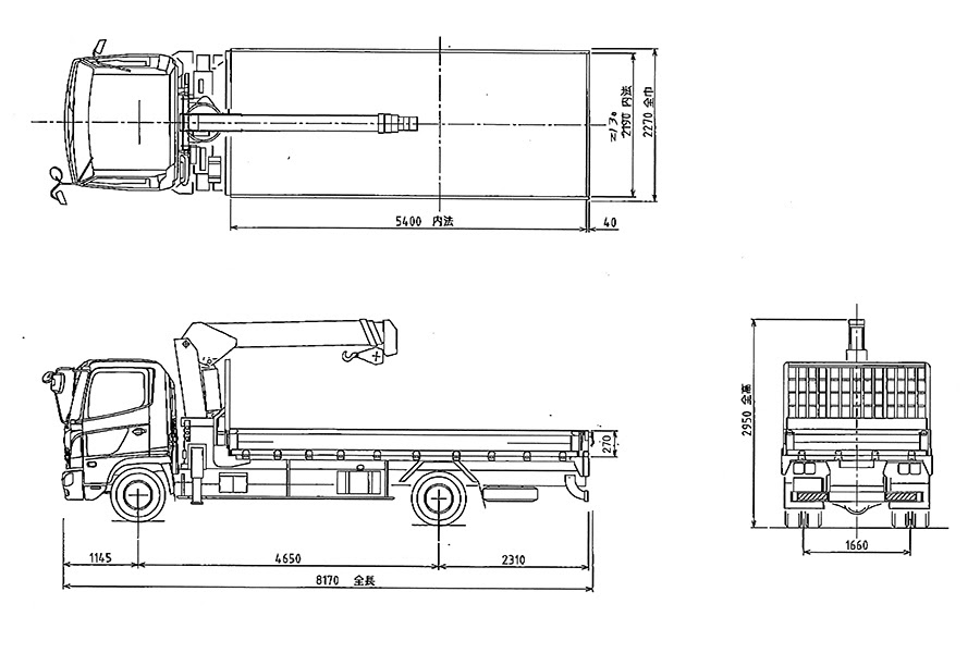 10 日野 10t トラック Cad New