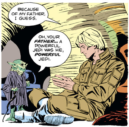Cool! Luke got the Kenner Talking Yoda Action Figure!