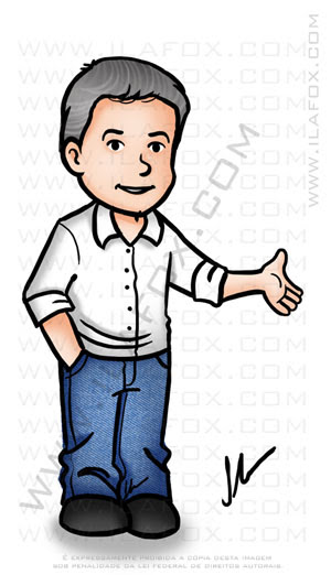 caricatura fofinha, caricatura simples, caricatura profissional, by ila fox