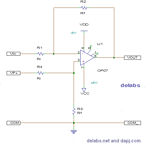 Differential Amplifier - Op-Amp Circuits Differential Amplifier - Op-Amp Circuits