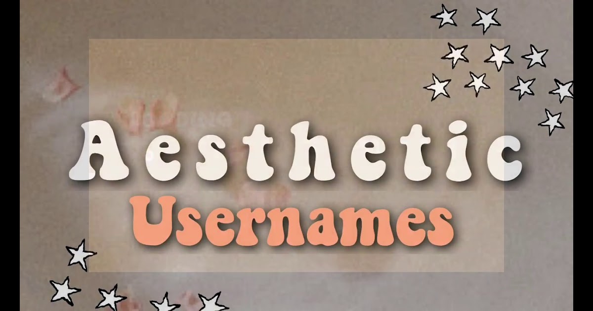 Aesthetic Roblox Username With