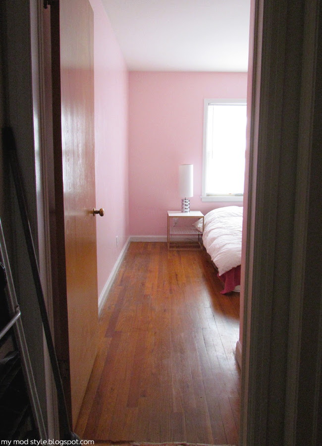 Our Bedroom Pink looking in