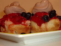 Macerated Berries with Mascarpone in Puff Pastry cu