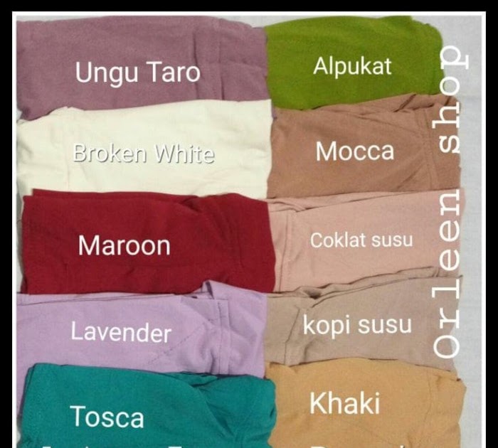 73 Ide Warna Jilbab Mocca Dan Cream Jenis Warna