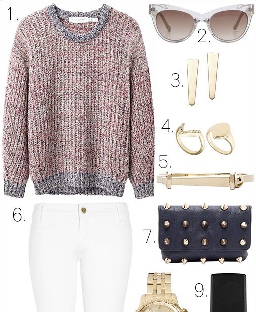 Le Fashion: SPRING KNIT // NAVY // STUDS