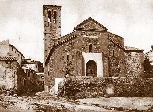Iglesia de San Sebastián (Toledo) a principios del siglo XX. Foto Linares