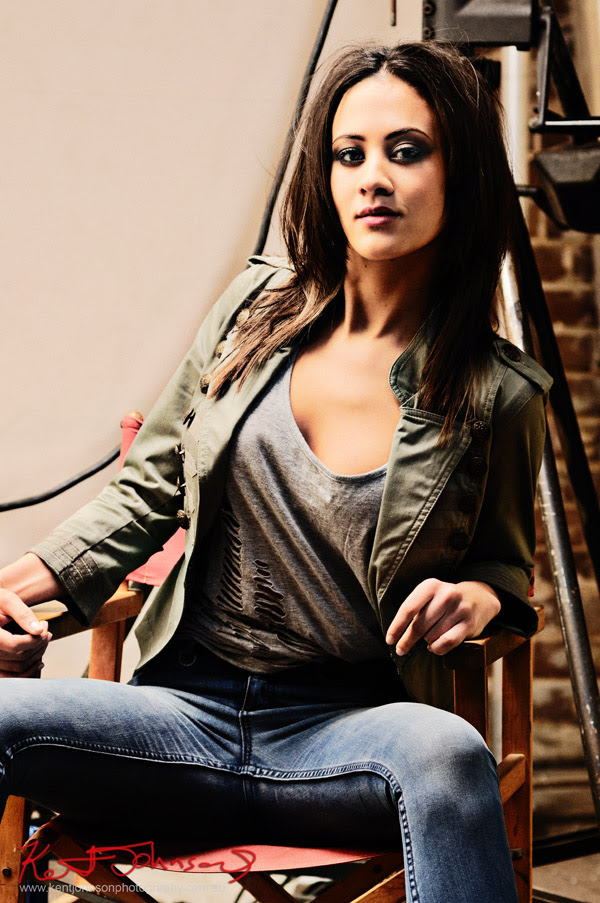 Modelling Portfolio Shoot - Studio as Location, in Directors chair