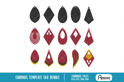 Download Earrings Template Svg Leather Earrings Svg Earrings