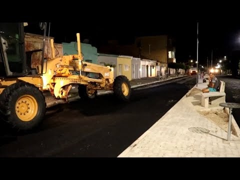 Prefeitura de Araruna iniciou a pavimentação asfáltica da Avenida Semeão Leal