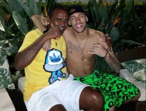 Kleber Pereira e Neymar (Foto: Arquivo Pessoal/Kleber Pereira)