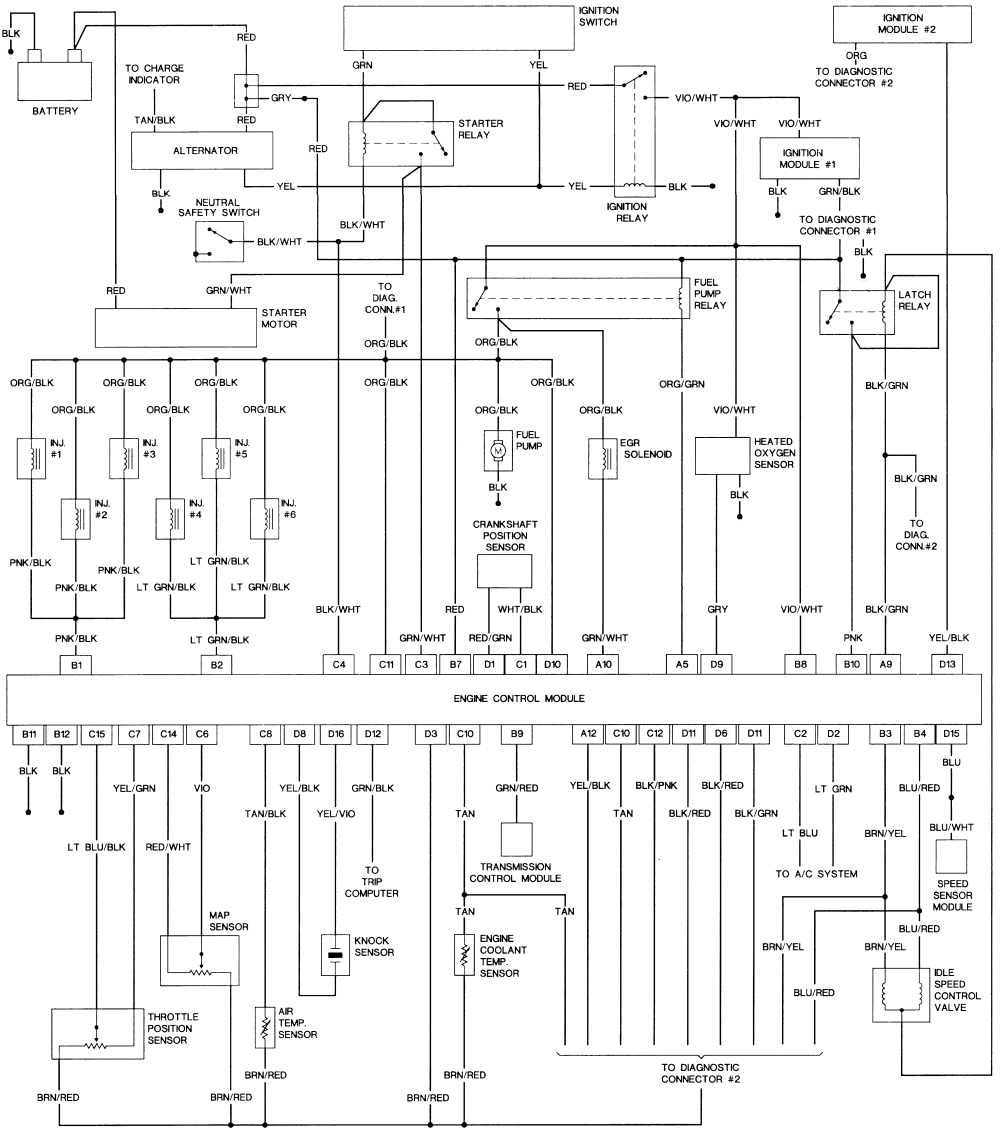 94 Chrysler Lebaron Wiring Diagram - Fuse & Wiring Diagram
