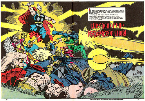 Walt Simonson "Thor" promo from "Marvel Age" Annual #2