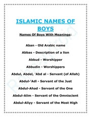 Islamic Names For Boys With Meaning Pregnancy Test Kit