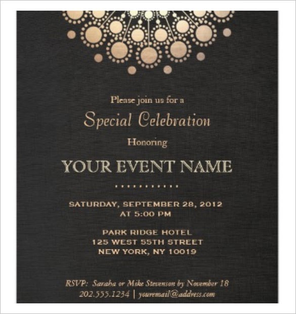 25 images formal event invitation templates free latter