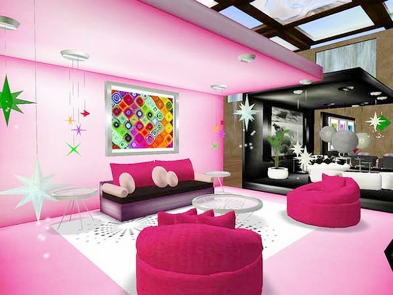20 Cat Ruang Tamu Pink Inspirasi Terkini