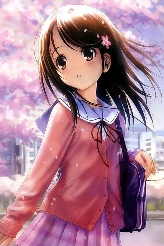 High Quality Cute Anime Girl Wallpaper Iphone gambar ke 20