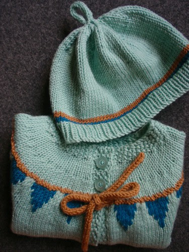 baby bunting + hat close-up