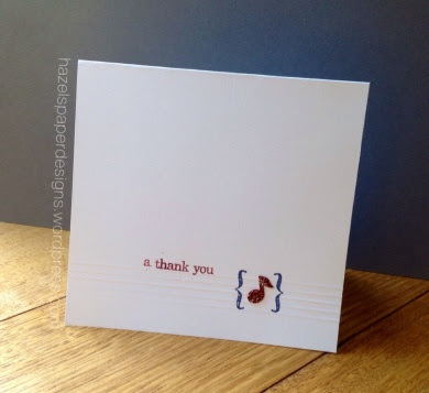 A thank you note