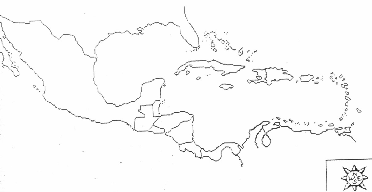 Blank Map Of Central America And Mexico Source Of MAP