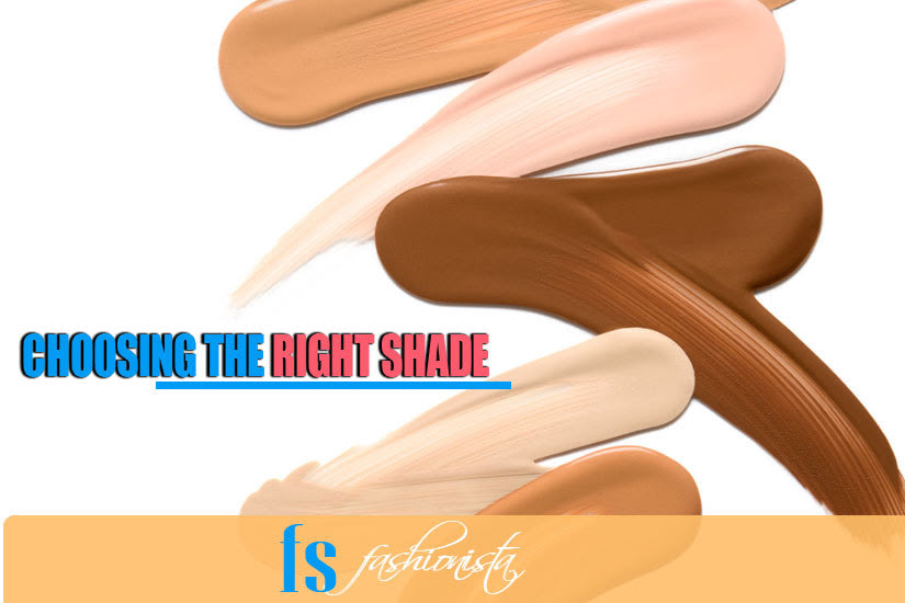 Choosing the right shade according to skin tone