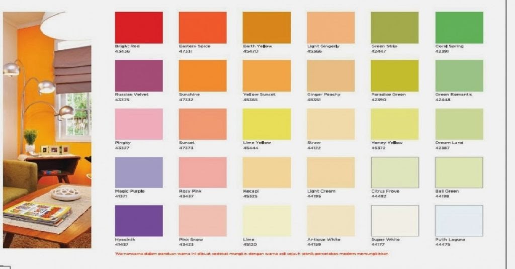 Katalog warna cat dulux home interior design