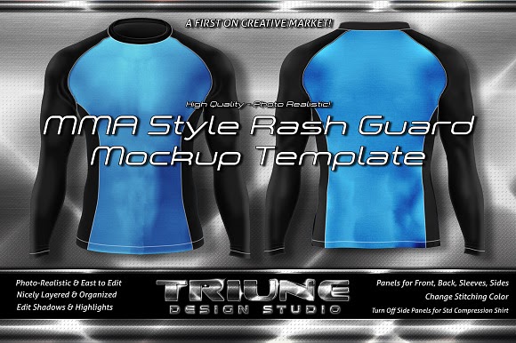Download Free Download Mma Style Rash Guard Mockup Kit PSD Mockups.